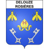Delouze-Rosières 55 ville sticker blason écusson autocollant adhésif