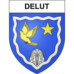 Delut 55 ville sticker blason écusson autocollant adhésif