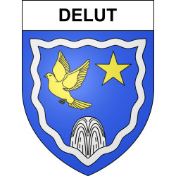 Stickers coat of arms Delut adhesive sticker