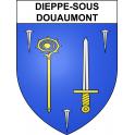 Dieppe-sous-Douaumont Sticker wappen, gelsenkirchen, augsburg, klebender aufkleber