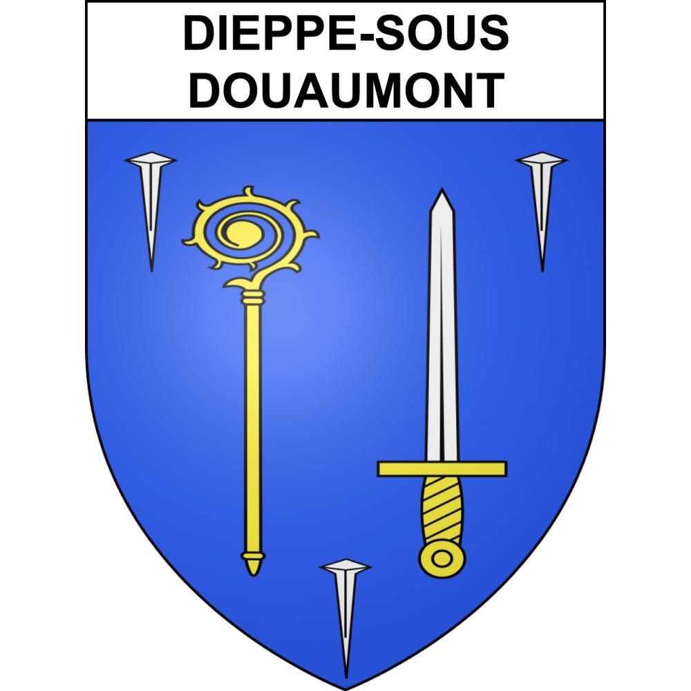 Dieppe-sous-Douaumont 55 ville sticker blason écusson autocollant adhésif