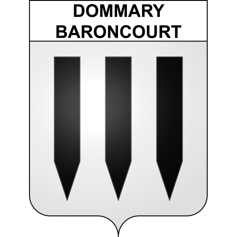 Adesivi stemma Dommary-Baroncourt adesivo