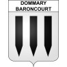 Dommary-Baroncourt 55 ville sticker blason écusson autocollant adhésif