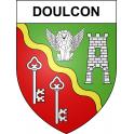 Doulcon 55 ville sticker blason écusson autocollant adhésif