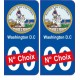 Washington D.C USA ville Autocollant plaque immatriculation auto sticker numéro au choix sticker city