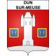 Adesivi stemma Dun-sur-Meuse adesivo