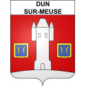 Stickers coat of arms Dun-sur-Meuse adhesive sticker