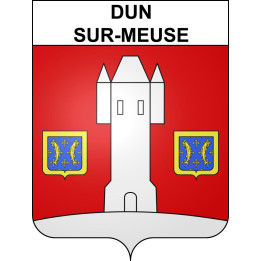 Dun-sur-Meuse Sticker wappen, gelsenkirchen, augsburg, klebender aufkleber