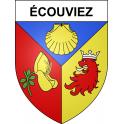 Écouviez 55 ville sticker blason écusson autocollant adhésif