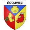 Pegatinas escudo de armas de Écouviez adhesivo de la etiqueta engomada