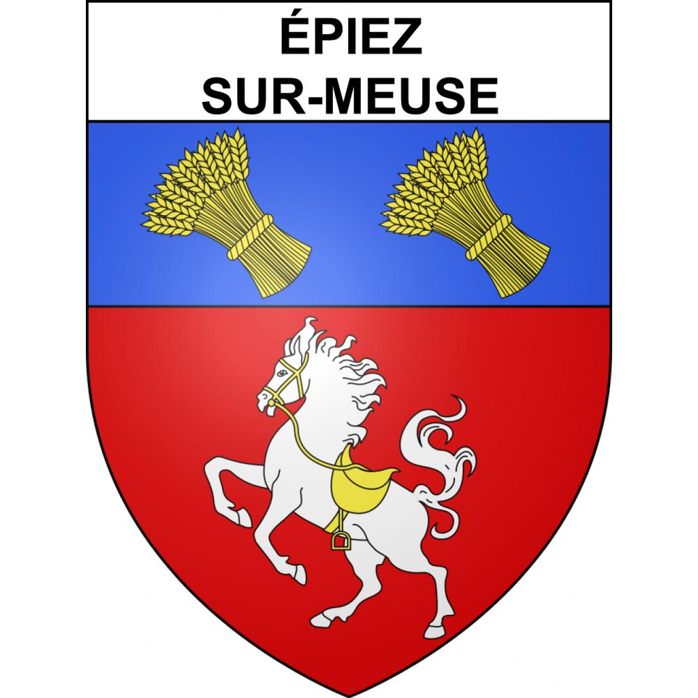 Pegatinas escudo de armas de Épiez-sur-Meuse adhesivo de la etiqueta engomada