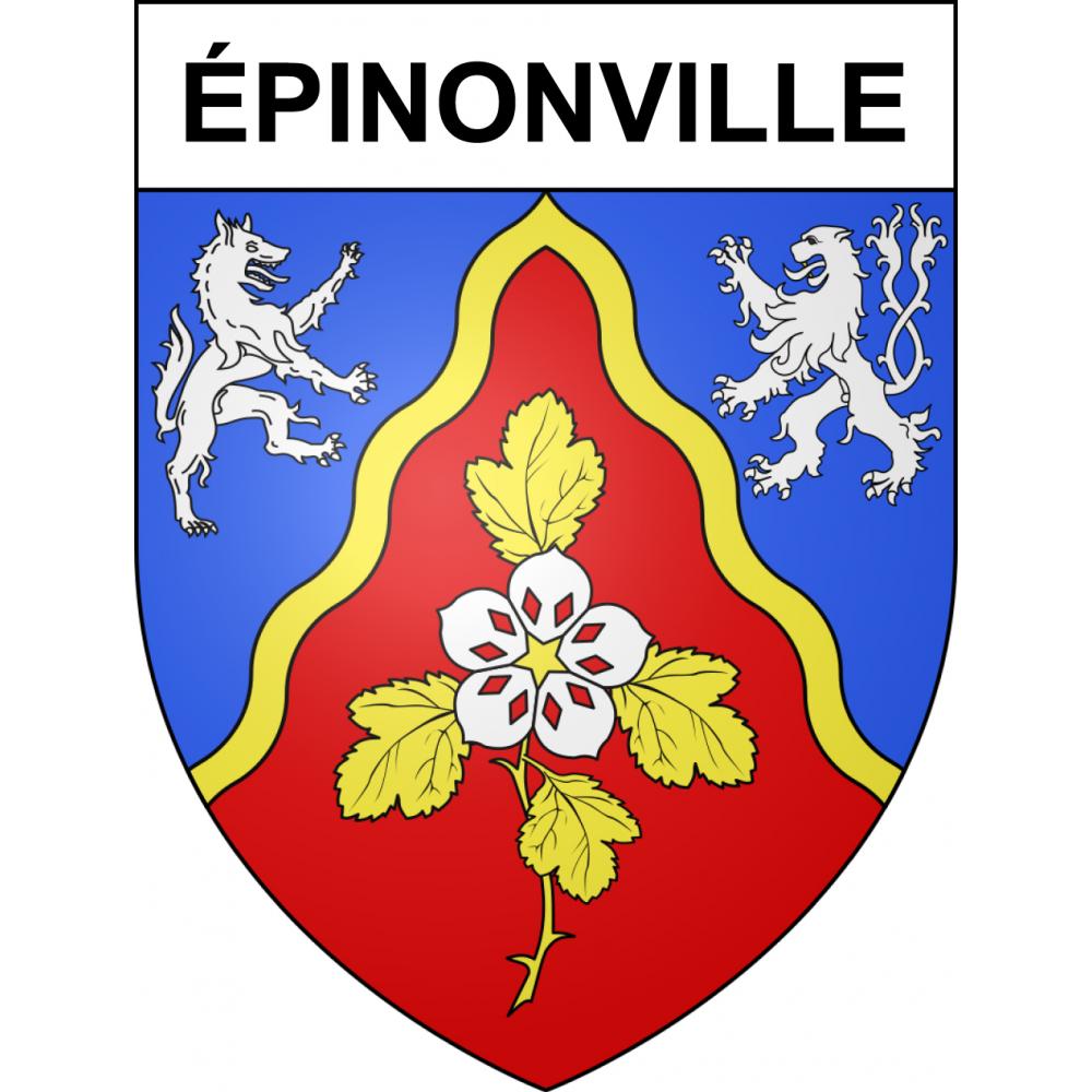 Épinonville 55 ville sticker blason écusson autocollant adhésif