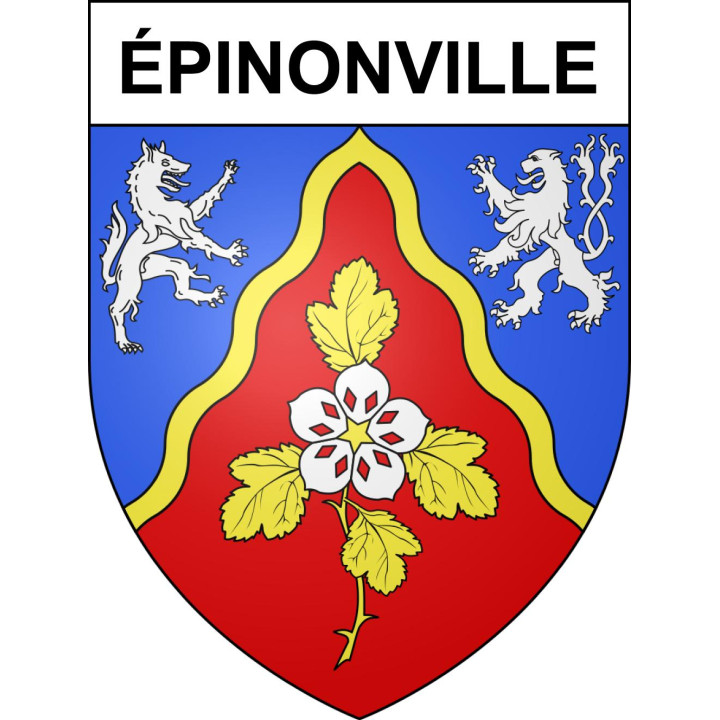 Épinonville 55 ville sticker blason écusson autocollant adhésif