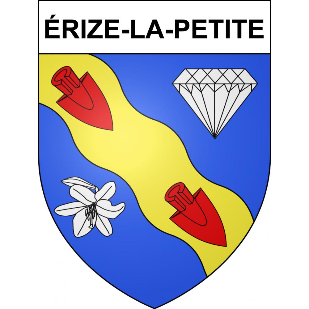 Pegatinas escudo de armas de Érize-la-Petite adhesivo de la etiqueta engomada