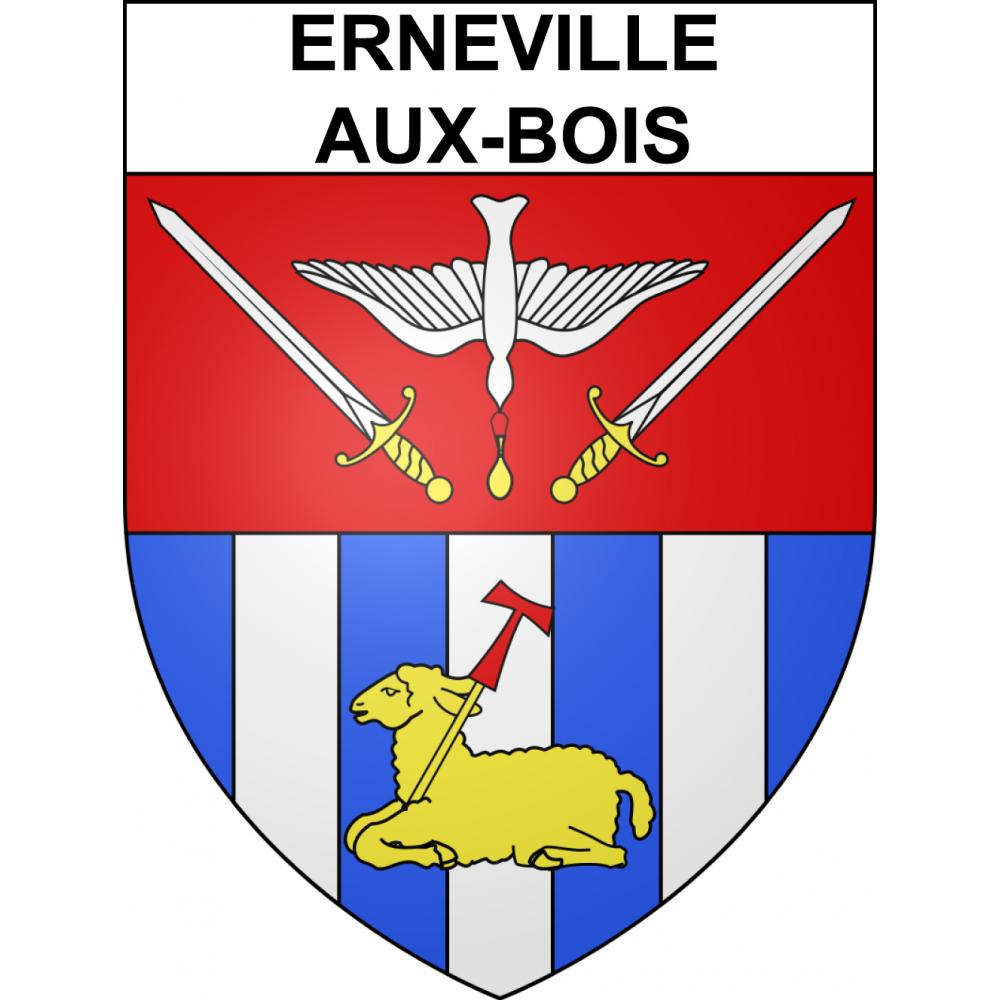 Erneville-aux-Bois 55 ville sticker blason écusson autocollant adhésif