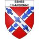 Esnes-en-Argonne 55 ville sticker blason écusson autocollant adhésif