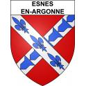 Esnes-en-Argonne Sticker wappen, gelsenkirchen, augsburg, klebender aufkleber