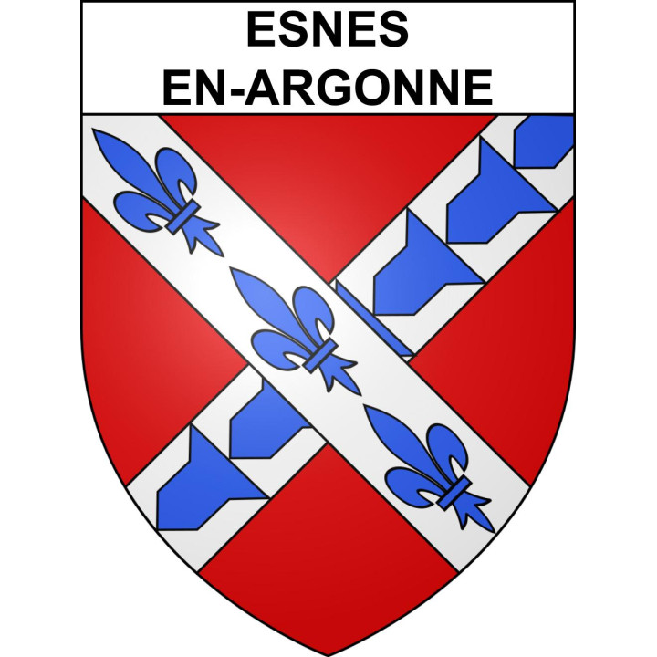 Esnes-en-Argonne Sticker wappen, gelsenkirchen, augsburg, klebender aufkleber