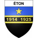 Éton Sticker wappen, gelsenkirchen, augsburg, klebender aufkleber