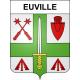 Euville Sticker wappen, gelsenkirchen, augsburg, klebender aufkleber