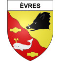 Stickers coat of arms Èvres adhesive sticker