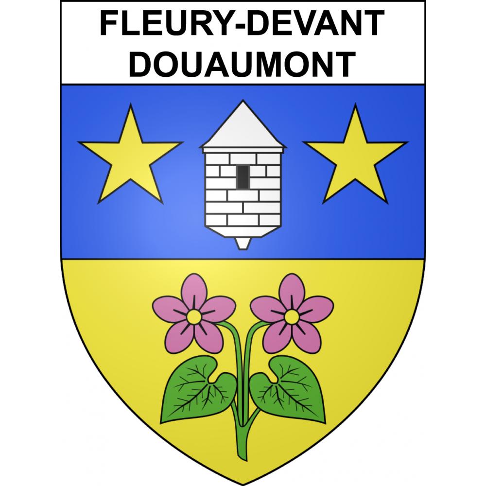 Fleury-devant-Douaumont 55 ville sticker blason écusson autocollant adhésif