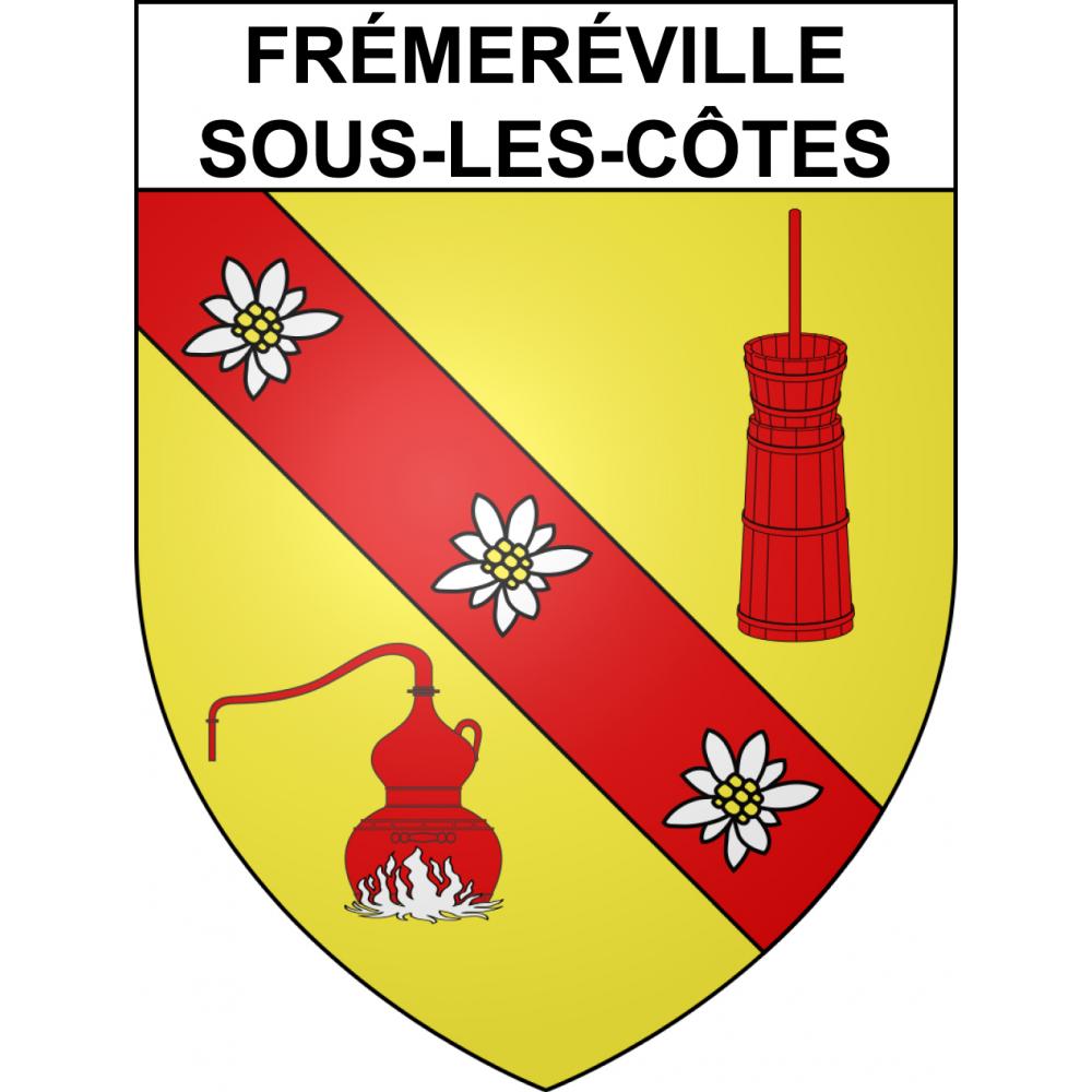 Frémeréville-sous-les-Côtes Sticker wappen, gelsenkirchen, augsburg, klebender aufkleber