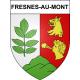 Pegatinas escudo de armas de Fresnes-au-Mont adhesivo de la etiqueta engomada