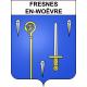 Pegatinas escudo de armas de Fresnes-en-Woëvre adhesivo de la etiqueta engomada