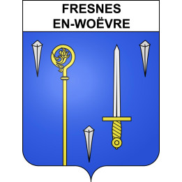 Fresnes-en-Woëvre Sticker wappen, gelsenkirchen, augsburg, klebender aufkleber