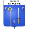 Fresnes-en-Woëvre Sticker wappen, gelsenkirchen, augsburg, klebender aufkleber