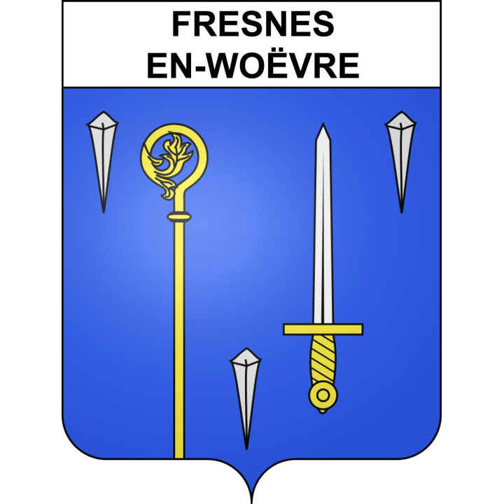 Stickers coat of arms Fresnes-en-Woëvre adhesive sticker