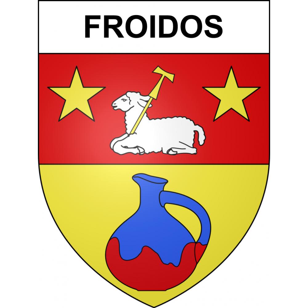 Froidos Sticker wappen, gelsenkirchen, augsburg, klebender aufkleber