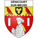 Stickers coat of arms Génicourt-sur-Meuse adhesive sticker
