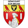 Génicourt-sur-Meuse Sticker wappen, gelsenkirchen, augsburg, klebender aufkleber