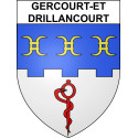 Gercourt-et-Drillancourt 55 ville sticker blason écusson autocollant adhésif
