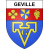 Geville Sticker wappen, gelsenkirchen, augsburg, klebender aufkleber