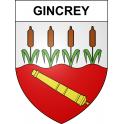 Gincrey Sticker wappen, gelsenkirchen, augsburg, klebender aufkleber