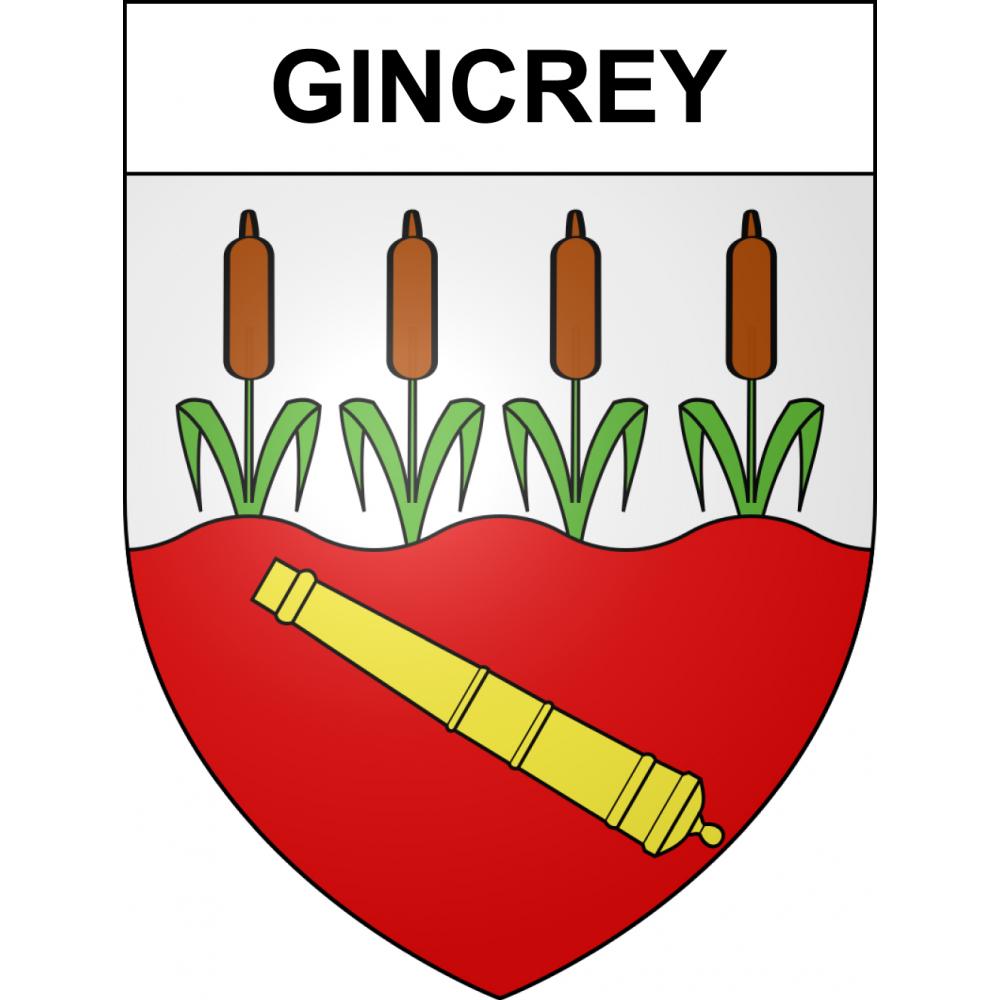 Pegatinas escudo de armas de Gincrey adhesivo de la etiqueta engomada
