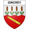 Pegatinas escudo de armas de Gincrey adhesivo de la etiqueta engomada