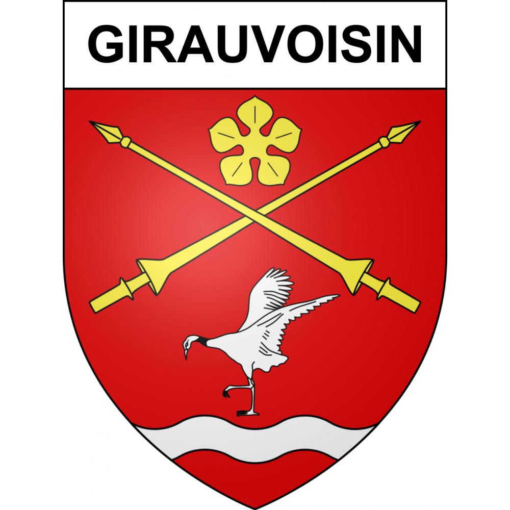 Girauvoisin 55 ville sticker blason écusson autocollant adhésif