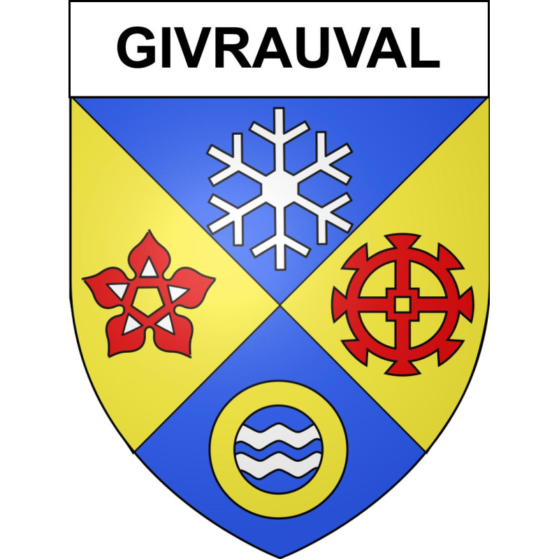 Adesivi stemma Givrauval adesivo