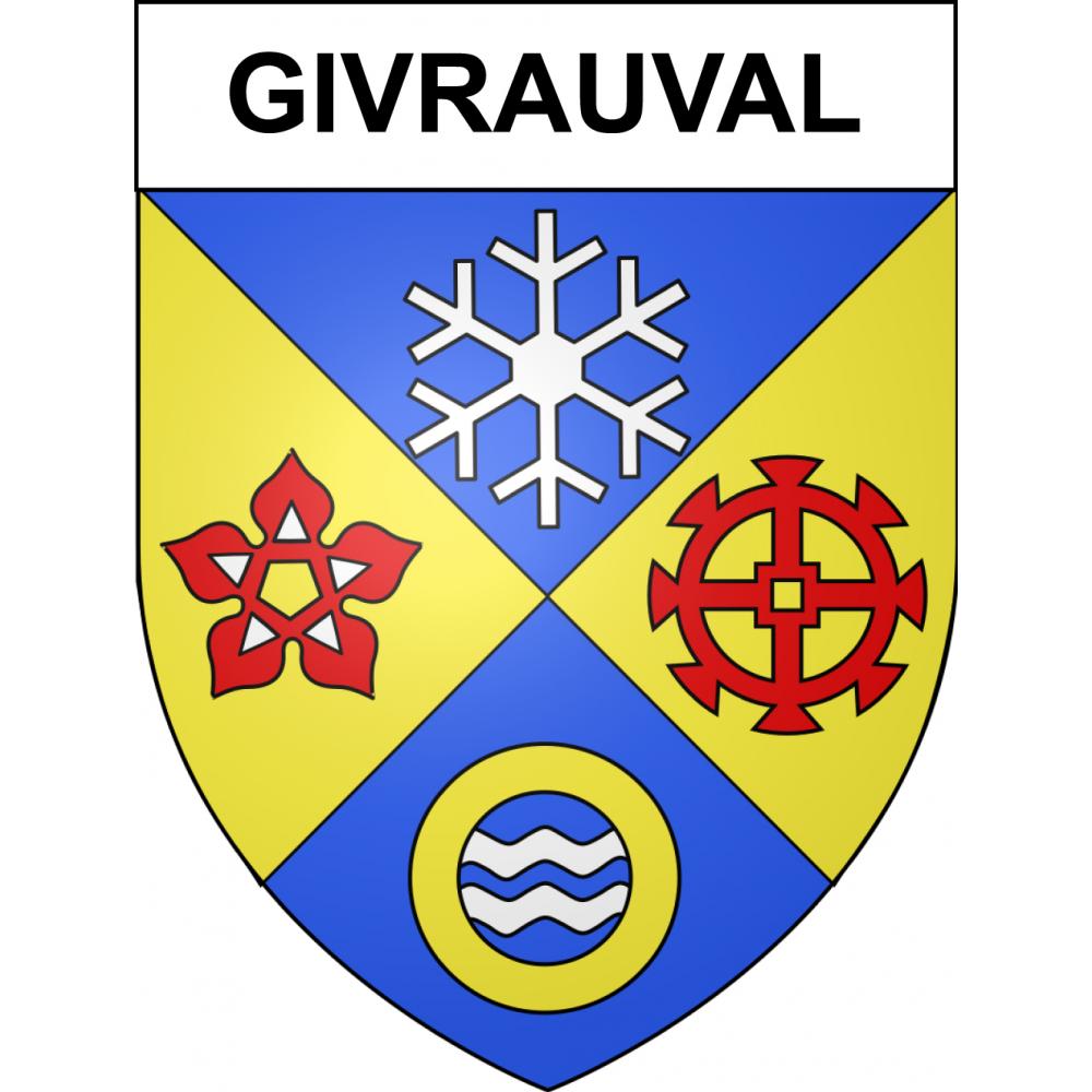 Givrauval Sticker wappen, gelsenkirchen, augsburg, klebender aufkleber