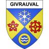 Givrauval 55 ville sticker blason écusson autocollant adhésif