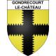 Gondrecourt-le-Château 55 ville sticker blason écusson autocollant adhésif
