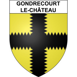 Gondrecourt-le-Château 55 ville sticker blason écusson autocollant adhésif