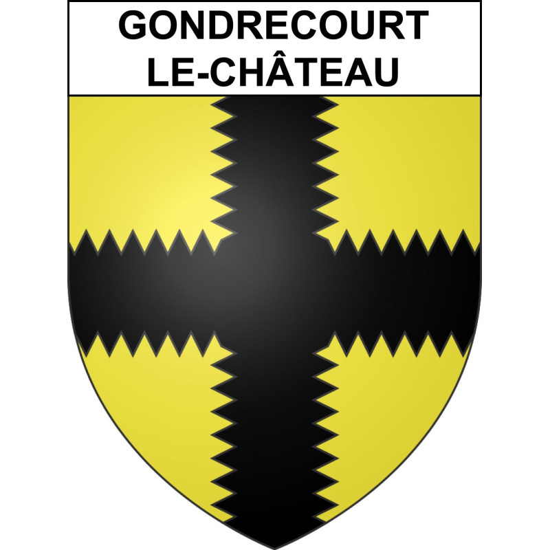 Adesivi stemma Gondrecourt-le-Château adesivo