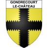 Gondrecourt-le-Château 55 ville sticker blason écusson autocollant adhésif