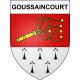 Pegatinas escudo de armas de Goussaincourt adhesivo de la etiqueta engomada