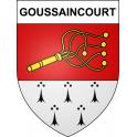 Goussaincourt 55 ville sticker blason écusson autocollant adhésif